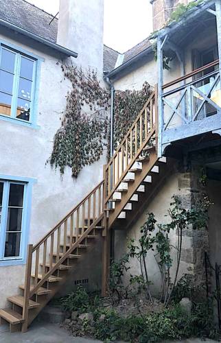 Remplacement d'un escalier extérieur ancien à Saint-Malo