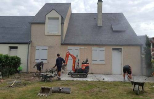 Démolition de la terrasse