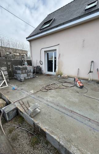 Travaux agrandissement de maison à Sautron