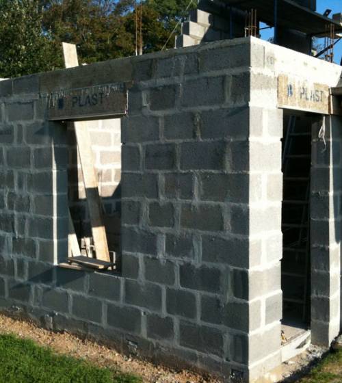 Construction d'un garage pour un agrandissement de maison