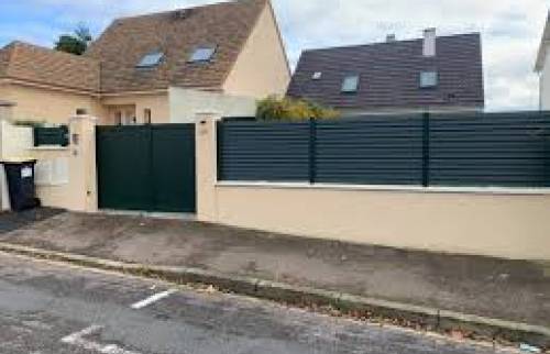 CLOTURE ET PORTAIL ALU GRIS 