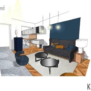 amenagement-salon-salle-tv-a-nice - Nikita Coston - La Maison Des Architectes