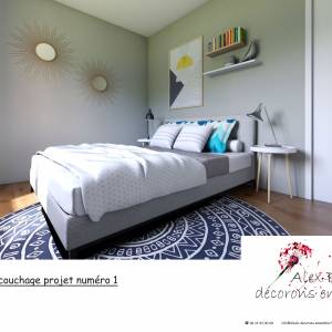 Suite parentale, proposition "cocoon" - Alexandra Boiret-Fleury - Décortrice - La maison Des Architectes