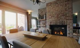 Insert cheminée brique 