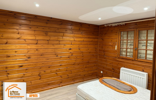 ouverture cuisine chalet, rénovation intérieure montagne, chalet moderne et lumineux