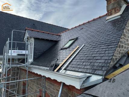Rénovation d’une charpente et de la couverture d’une maison classée à Cancale