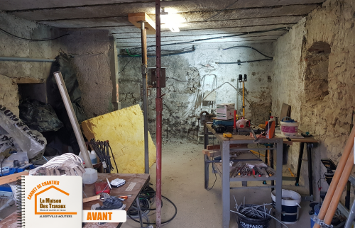 Chauffage au sol hydraulique, Isolation thermique studio, Installation poutre IPN, Aménagement cuisine compacte, 