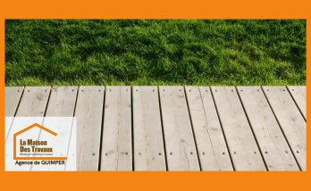 Superbe terrasse en bois sur plots réglables