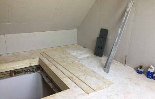 Plaquage et isolation des murs et rampants (91°