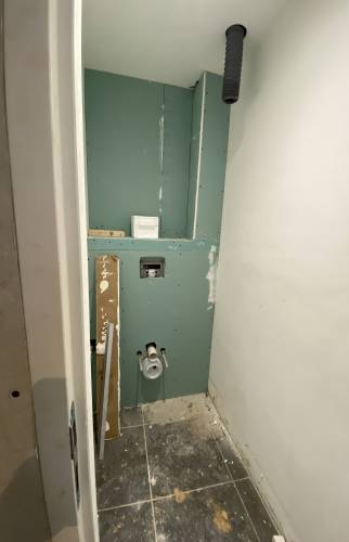 Création d'un wc à l'entrée