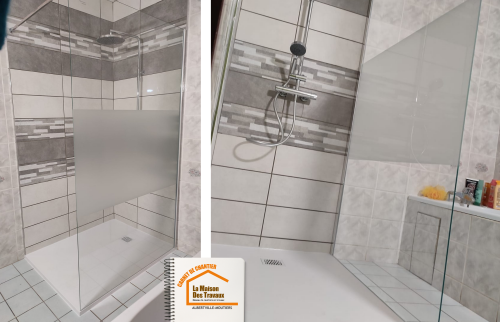 installation douche moderne, rénovation plomberie maison, confort salle de bain, expert en rénovation 73460, remplacement équipement sanitaire