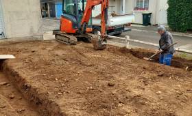 Marcy l'Etoile (69280) : travaux de maçonnerie pour construire une extension de plain pied  : terrassement