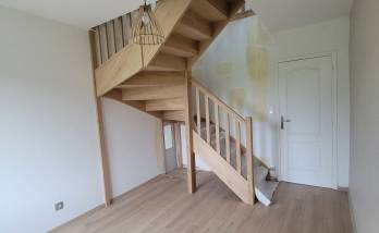 Escalier sur-mesure terminé à Bruz