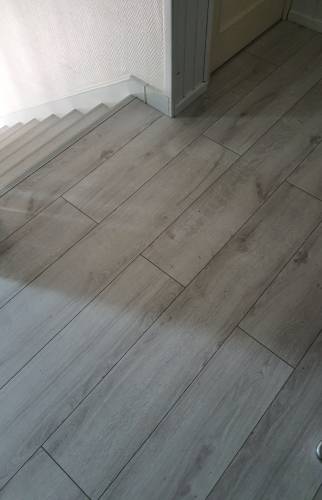 Palier d'arrivée de l'escalier