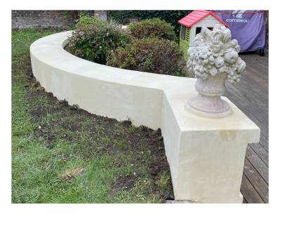 Réparation du muret de jardin