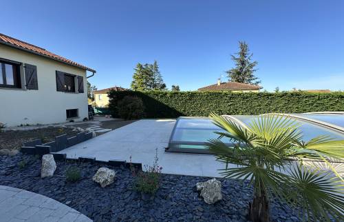 Rénovation d'une terrasse autour d'une piscine (69290 SAINT GENIS LES OLLIERES)