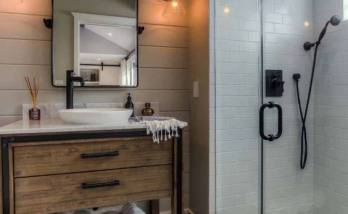 Rénovation salle de bain avec carrelage imitation carreaux de ciment