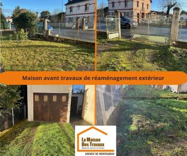 Jardin avant travaux de revêtement de sol extérieur - Montauban 82000