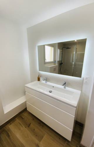 rénovation du meuble vasque