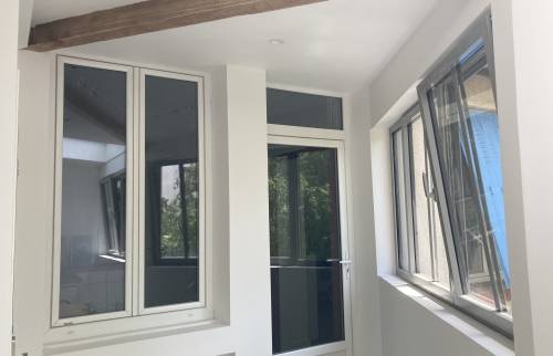 Réalisation d'une loggia d'escalier : vue intérieure