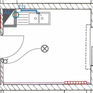 Plan d’architecte pour la rénovation d’une cuisine à Strasbourg – Camille Truttmann