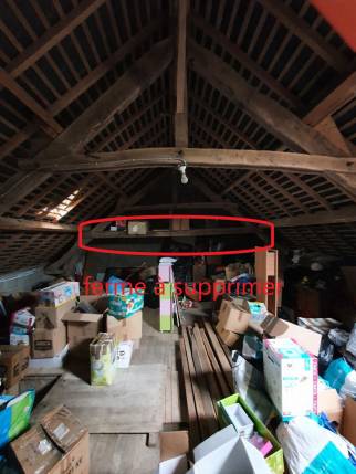 Ferme à supprimer pour améliorer l'espace dans les combles