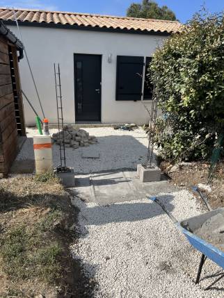 Aménagement d'une allée extérieure