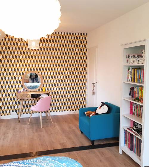 Papier peint dans une chambre adolescente Haguenau