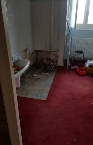 Rénovation salle d'eau carreau métro