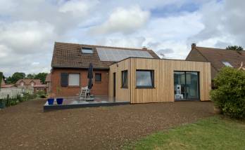 Extension bois à Arras