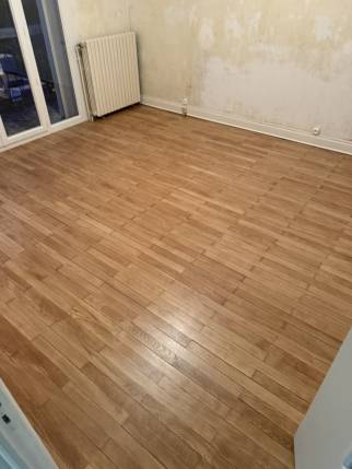  Parquet avant travaux de rénovation de sol - Jujurieux 01640