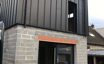 Construction de l'extension cube (Caen 14000)