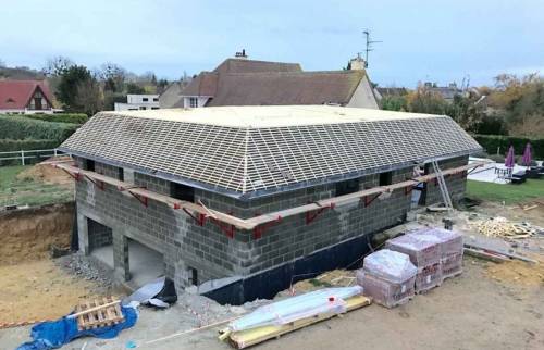 Rénovation d'une charpente à Deauville