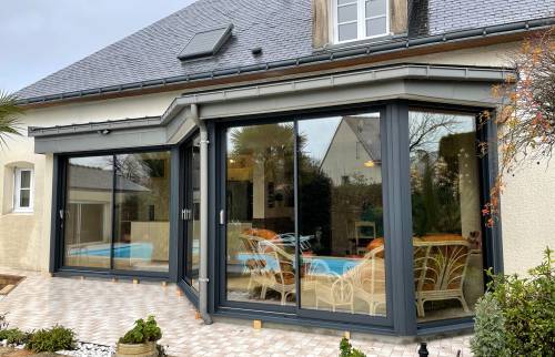 Extension de maison à Vertou avec une verrière en aluminium