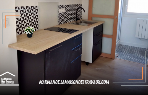 Une superbe cuisine rénovée par La Maison Des Travaux de Marmande.