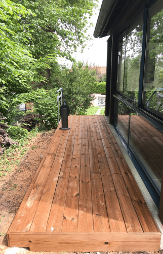 Aménagement extérieur : construction d’une terrasse