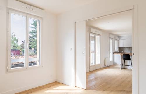 Rénovation d'un appartement à La Haie-Fouassière 44690- chambre d'amis- bureau