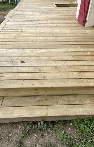 Création d'une terrasse à Vertou