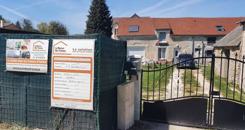 Préparation de chantier de rénovation de façade - Yèbles 77390