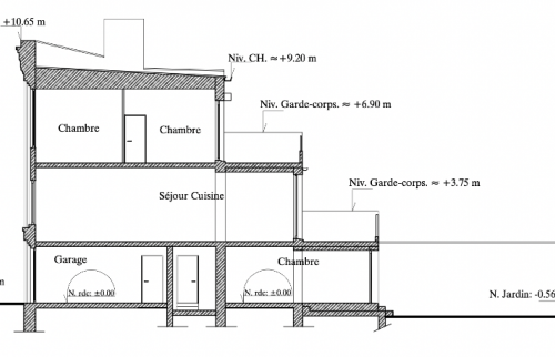 Plan réalisé par notre architecte parteniare La Maison Des Travaux Marcq-en-Baroeul