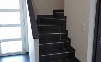 Habillage escalier carrelage à Sierentz
