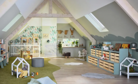 Chambre d'enfant sous combles