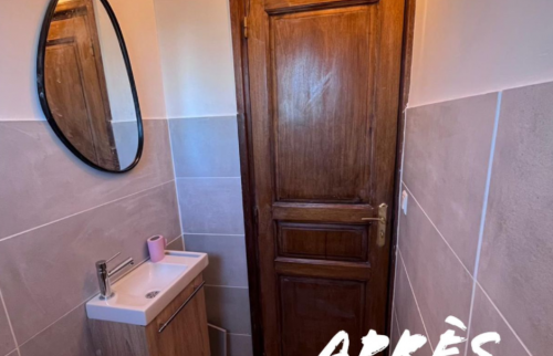 Après rénovation du sanitaire