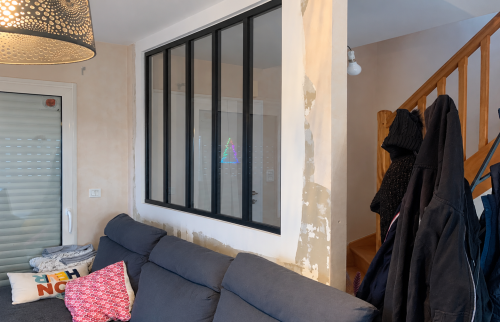 Installation d’une verrière à Melesse (35520) atelier