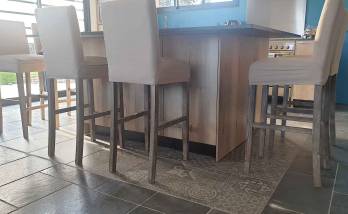 Opus de carrelage - zone îlot - contrecollé à Cancale