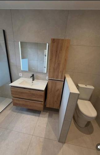 Rénovation d’une salle de bains avec WC à Fraisse (42490)