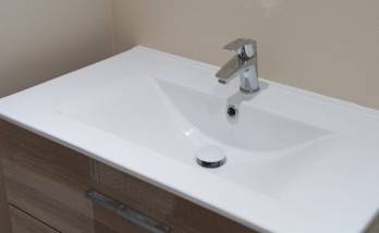 Pose du meuble simple vasque 
