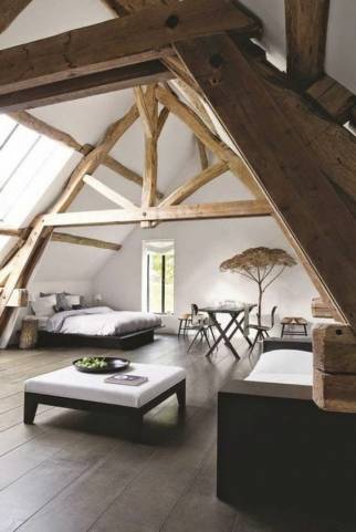 aménagement d'une chambre mansardée