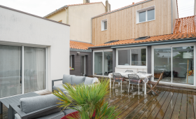 Surélévation de maison à Rezé - extérieur 
