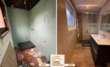 rénovation salle de bain, mise aux normes électrique, rénovation complète appartement, design intérieur montagne, transformation logement